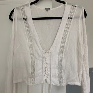 Long sleeve crop top